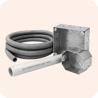 Conduits, Boxes & Fittings