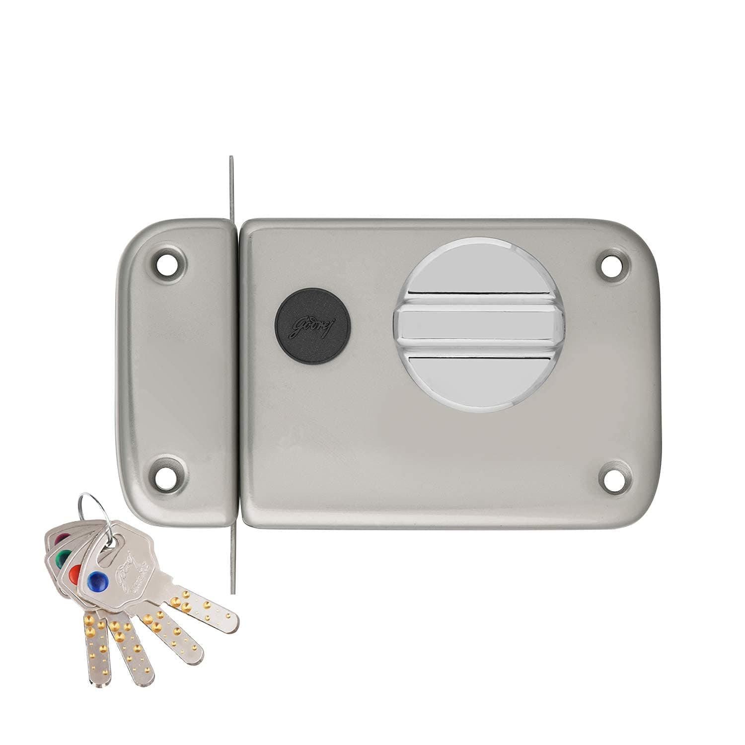 Godrej 2339 Satin Nickel Finish Rim Deadbolt Ultra XL+1CK Deadbolt