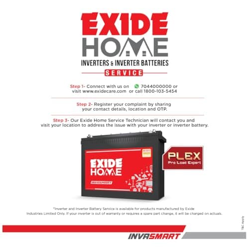 Exide Invasmart 12V Tubular Inverter Battery - Short Tubular | FES0-ISST1200 | 220v ± 7v AC - View 28