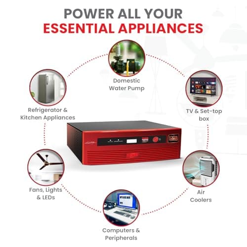 Exide GQP - GQP12V900 900VA Sinewave Inverter - Sinewave Inverter | HX00-GQP12V900 | 220v ± 7v AC - View 7