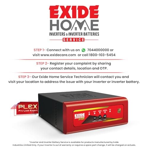 Exide Star START12V1125 1125VA Pure Sine Wave Inverter - Sinewave Inverter | HX00-STAR12V1125 | 220v ± 7v AC - View 6