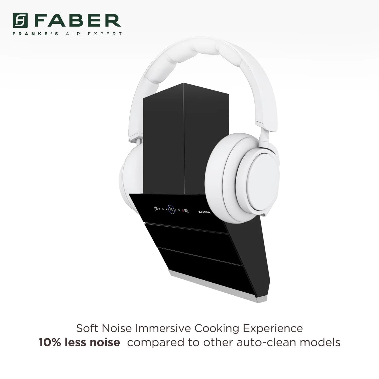 Faber Hood Comet Black BLDC Autoclean Filterless Wall Mounted Chimney - Hood BLDC | Black | 330.0727.932 - View 6