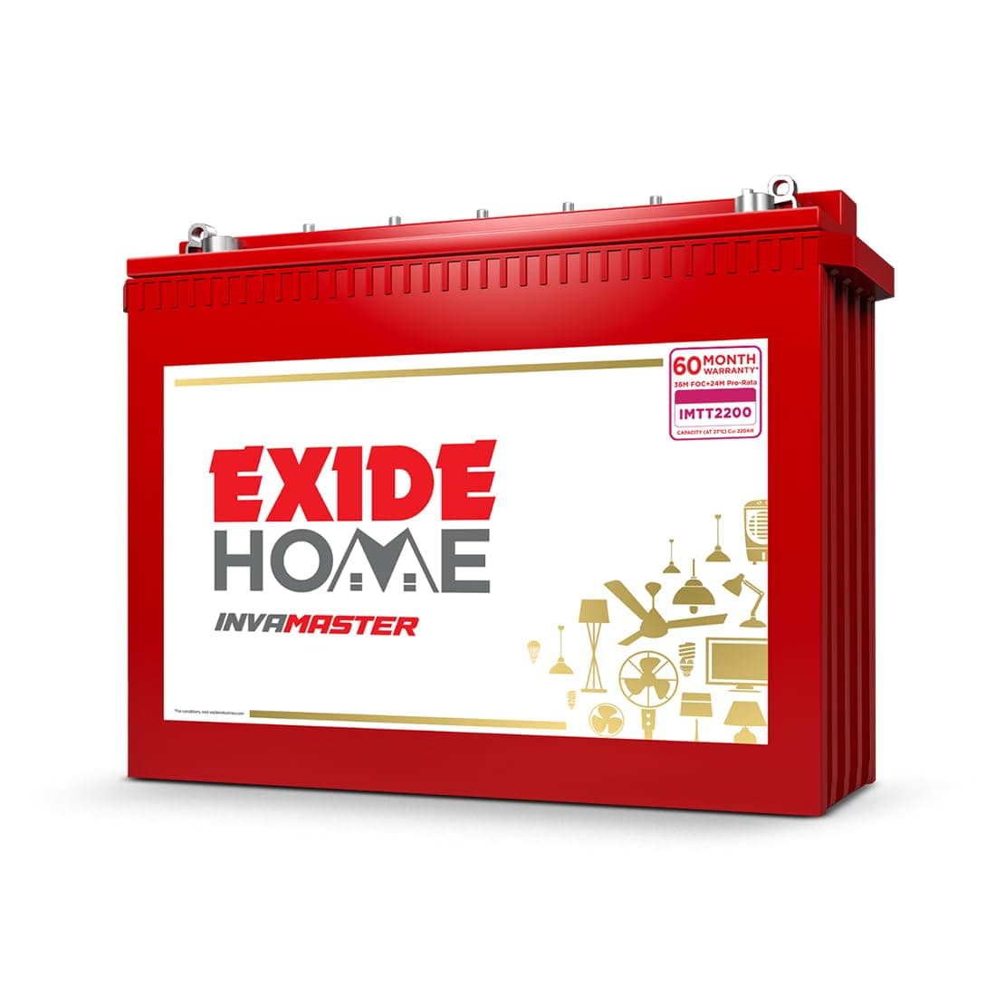 Exide InvaMaster 12V Tall Tubular Inverter Battery - Tall Tubular Inverter Battery | FEM0-IMTT1500 | 220v ± 7v AC - View 15