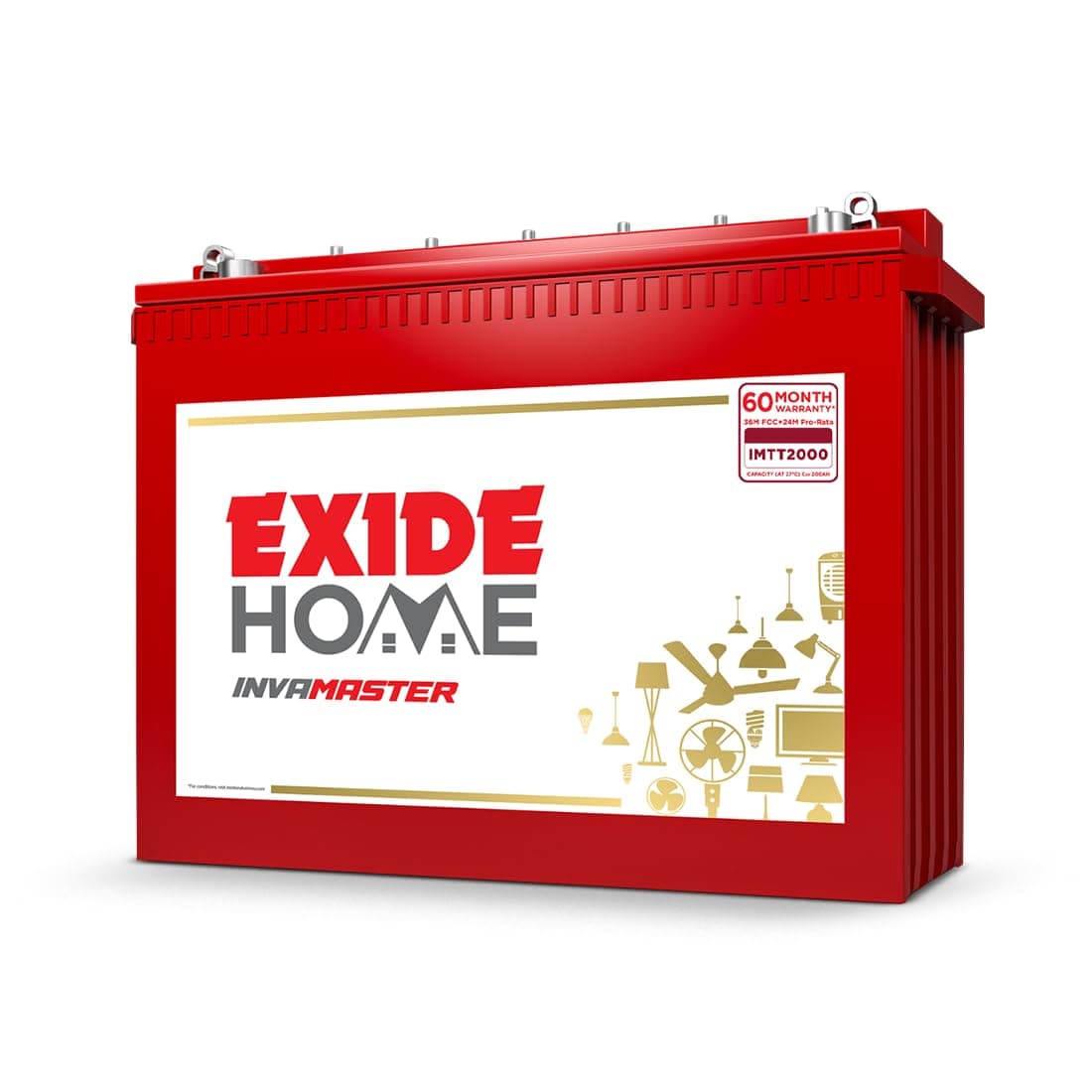 Exide InvaMaster 12V Tall Tubular Inverter Battery - Tall Tubular Inverter Battery | FEM0-IMTT1500 | 220v ± 7v AC - View 8