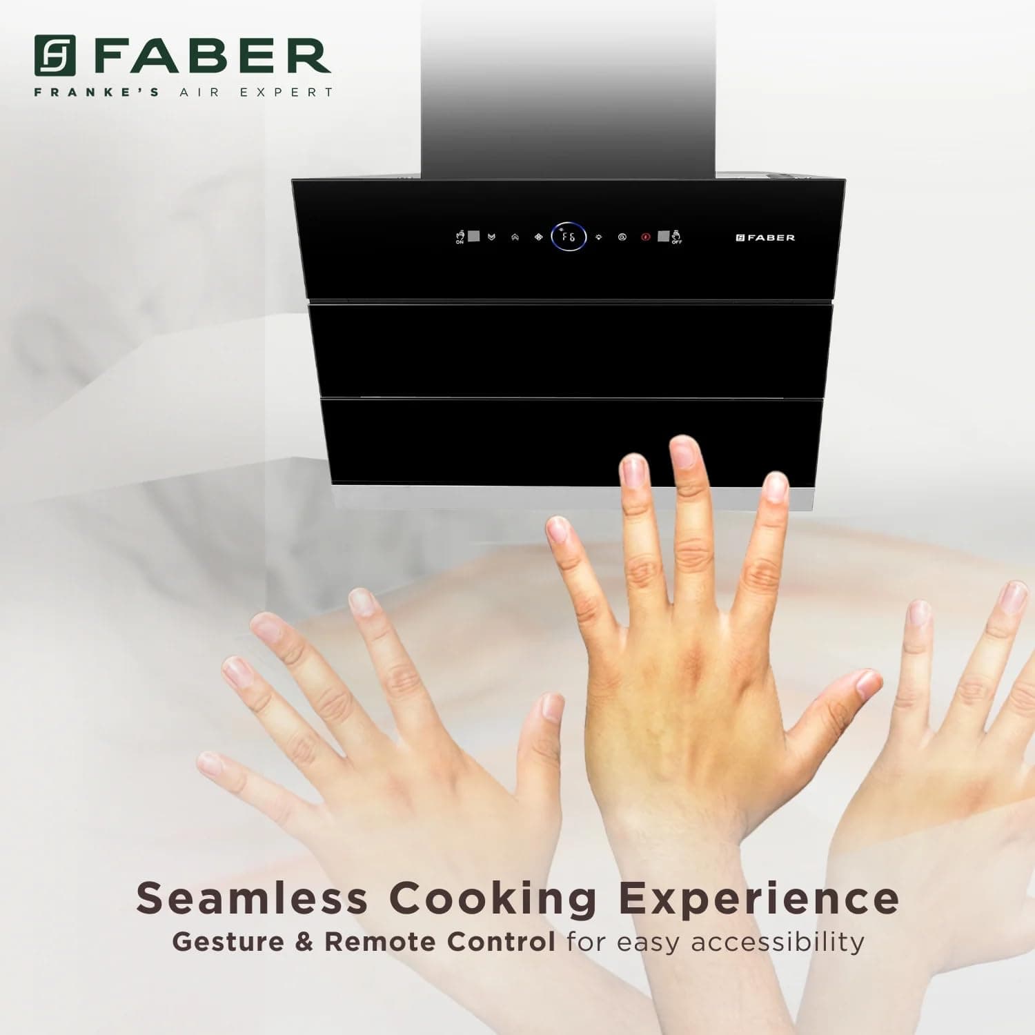 Faber Hood Comet Black BLDC Autoclean Filterless Wall Mounted Chimney - Hood BLDC | Black | 330.0727.932 - View 7
