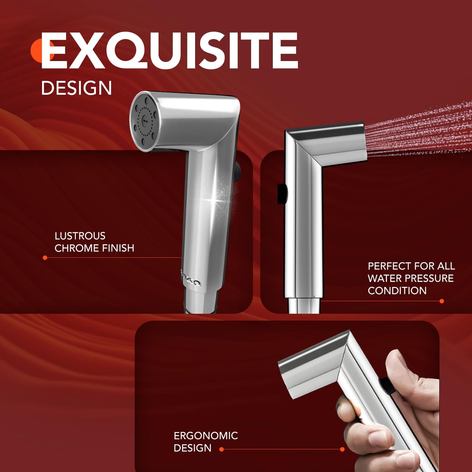 Lorazzo Duo Drift Health Faucet Set - View 3