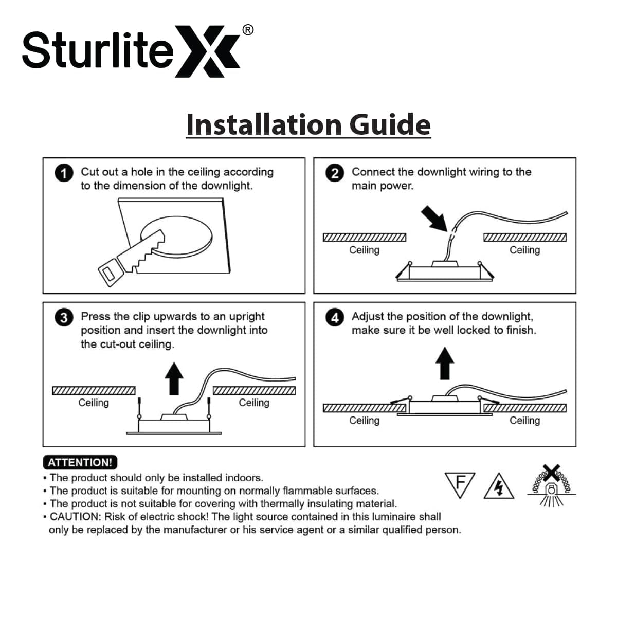Sturlite Eco LYF 15W Round LED Slim Downlight, Natural White - Aluminium | White | LG-0067-15W - View 7