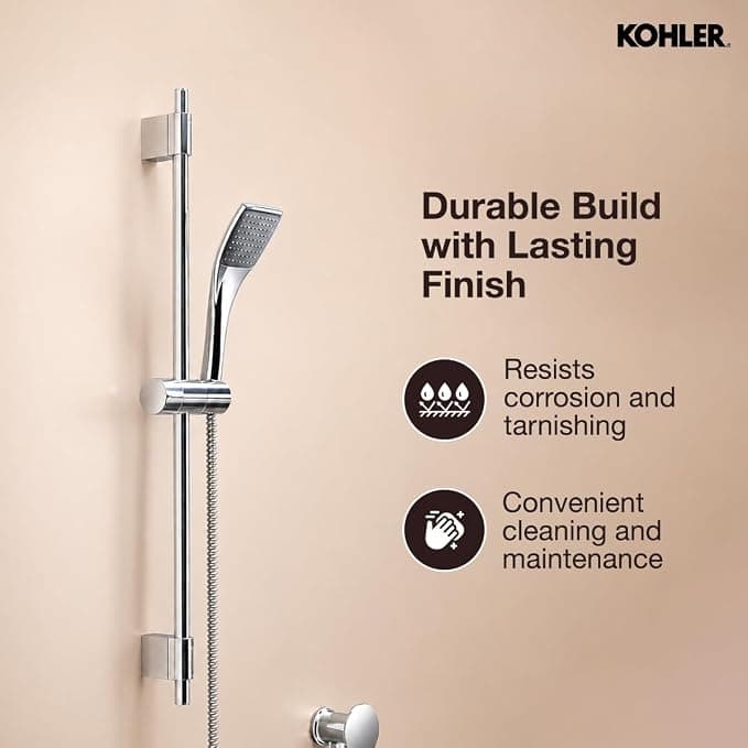 Kohler Rainjoy 68.5cm Wall-Mount Slide Bar, 72740IN-CP - 68.5 cm | 72740IN-CP | Chrome Finish - View 5