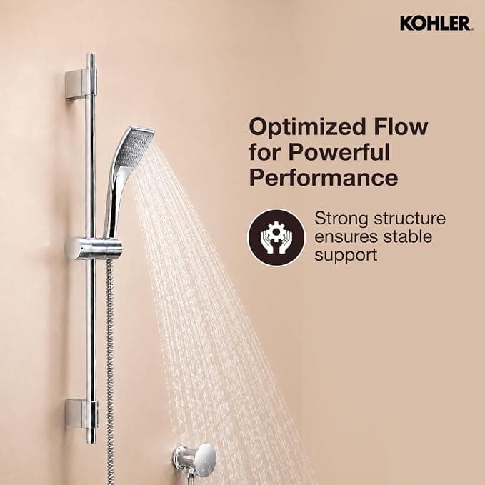 Kohler Rainjoy 68.5cm Wall-Mount Slide Bar, 72740IN-CP - 68.5 cm | 72740IN-CP | Chrome Finish - View 4