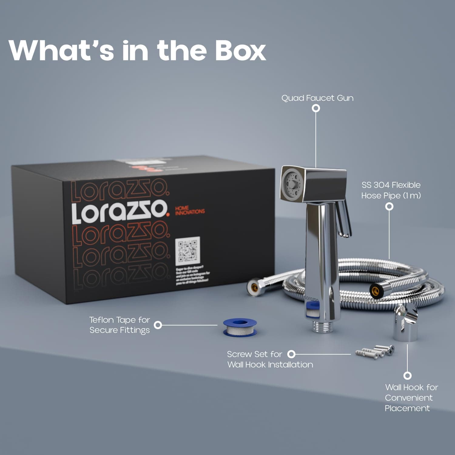 Lorazzo Quad Health Faucet Set - View 4