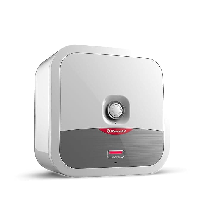 Racold Omnis R Electric Storage Geyser - Ideal for smaller bathrooms, guest rooms, or bachelors needing fast, energy-efficient hot water for bucket baths. | Grey | 230 V - View 15