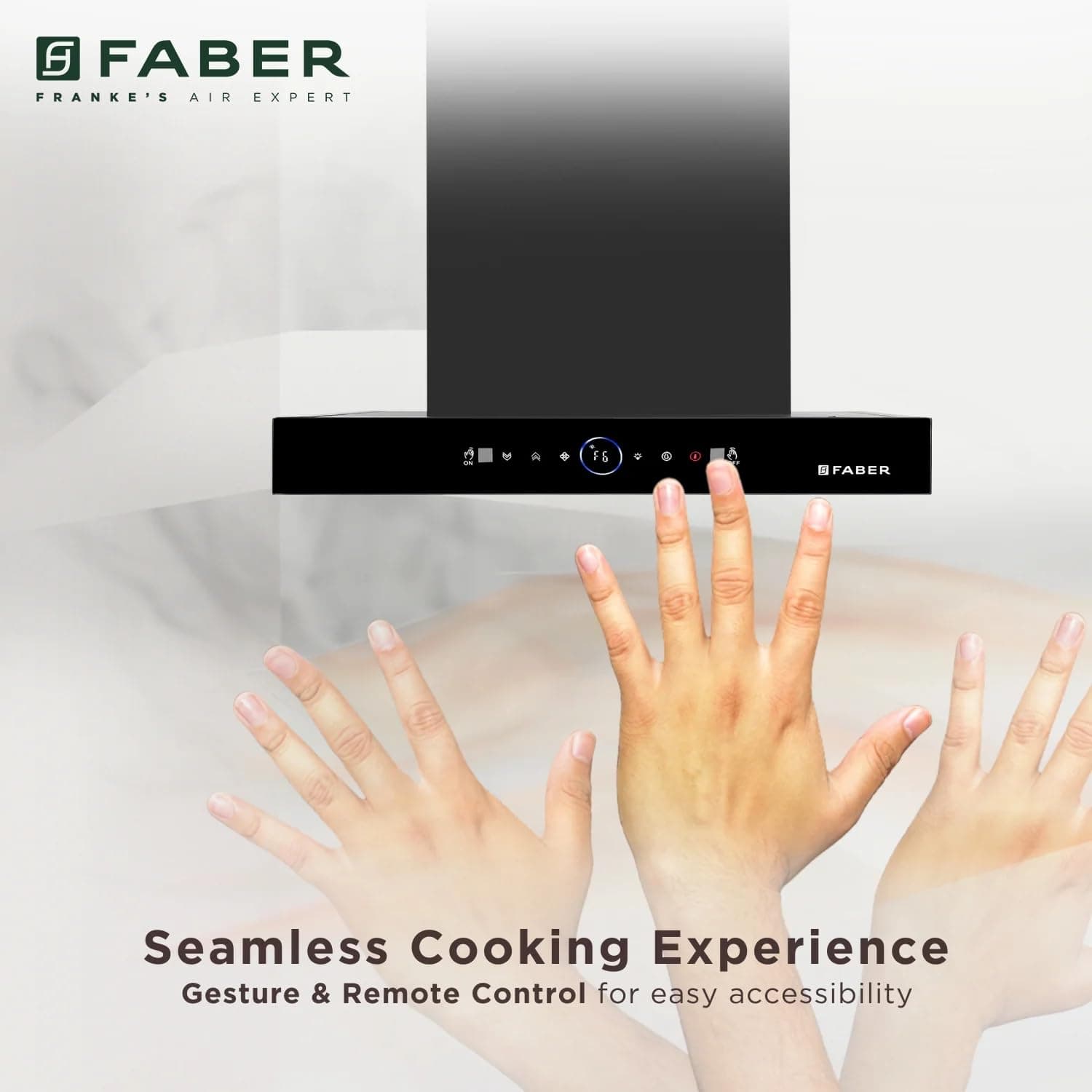 Faber Hood Dazzle Black BLDC Heat Autoclean Filterless Wall Mounted Chimney - Hood BLDC | 325.0727.858 | 230 V - View 6