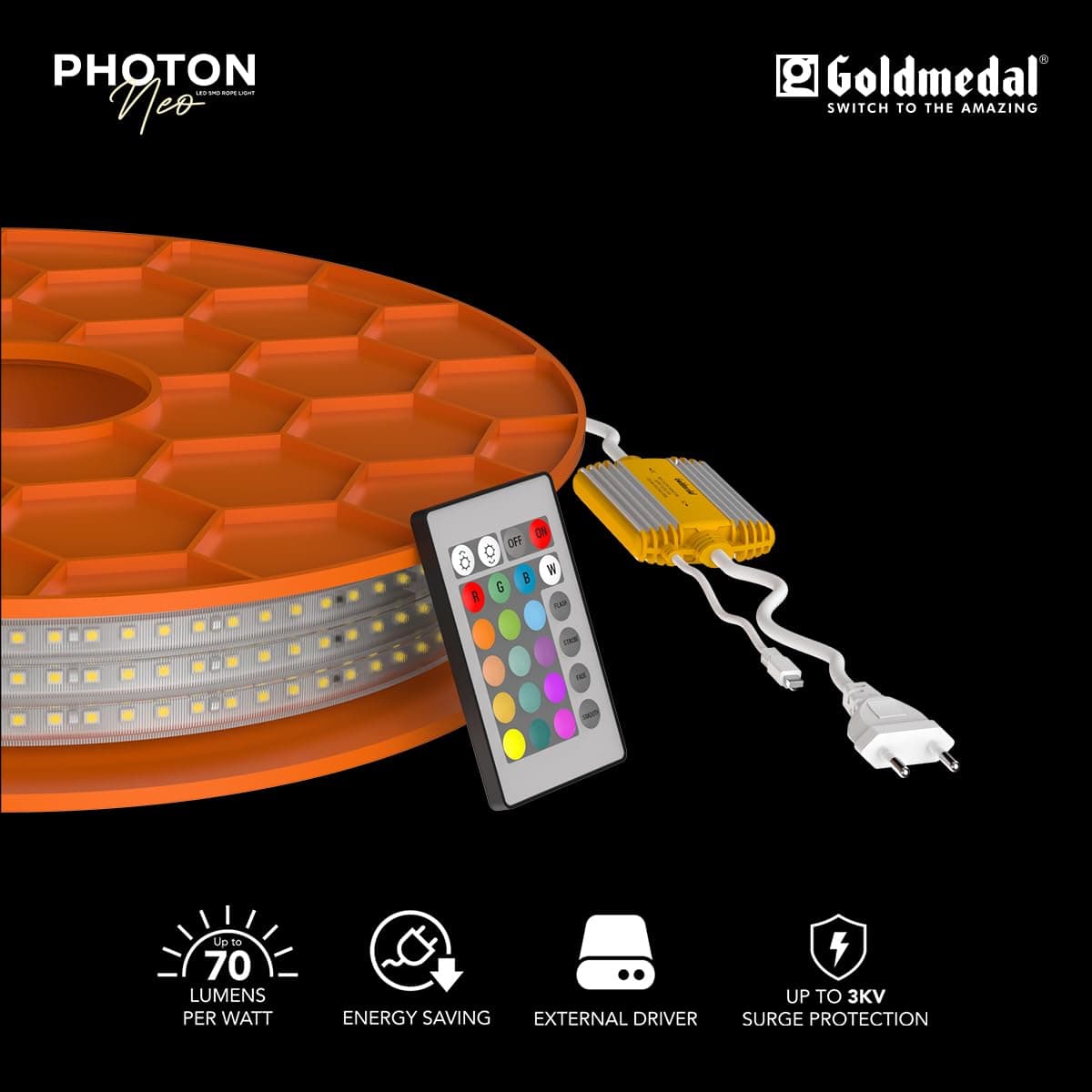 Goldmedal Photon Neo LED SMD Rope Light, 10 Mtr - View 3