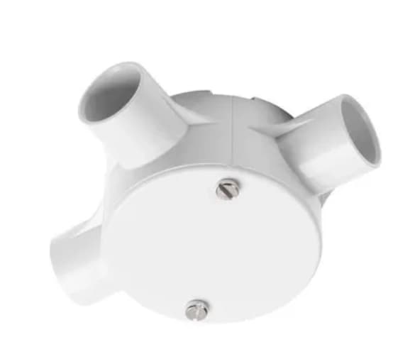 VIP PVC Surface Junction Box With Lid & Screw