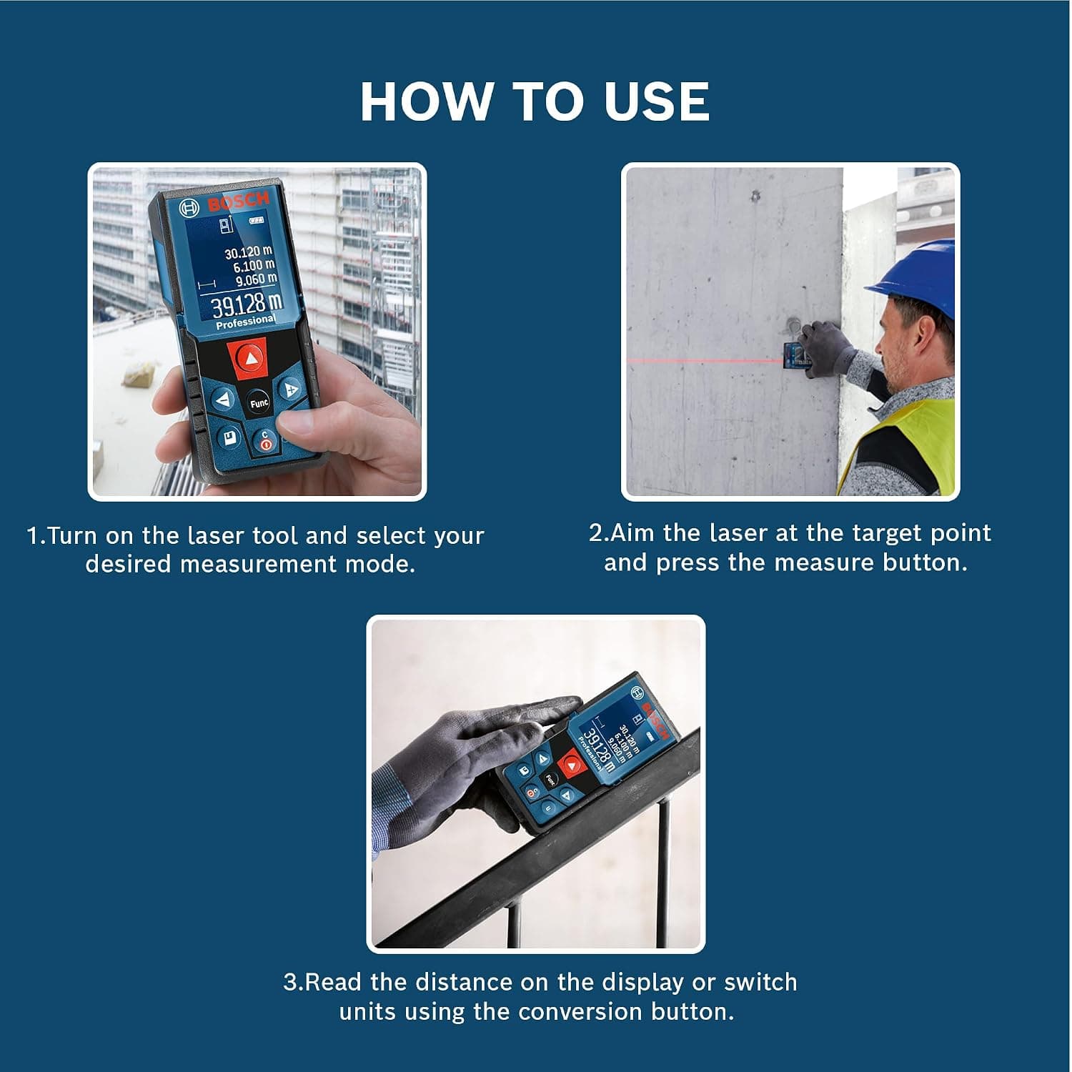 Bosch GLM 400 Laser Distance Meter - View 3
