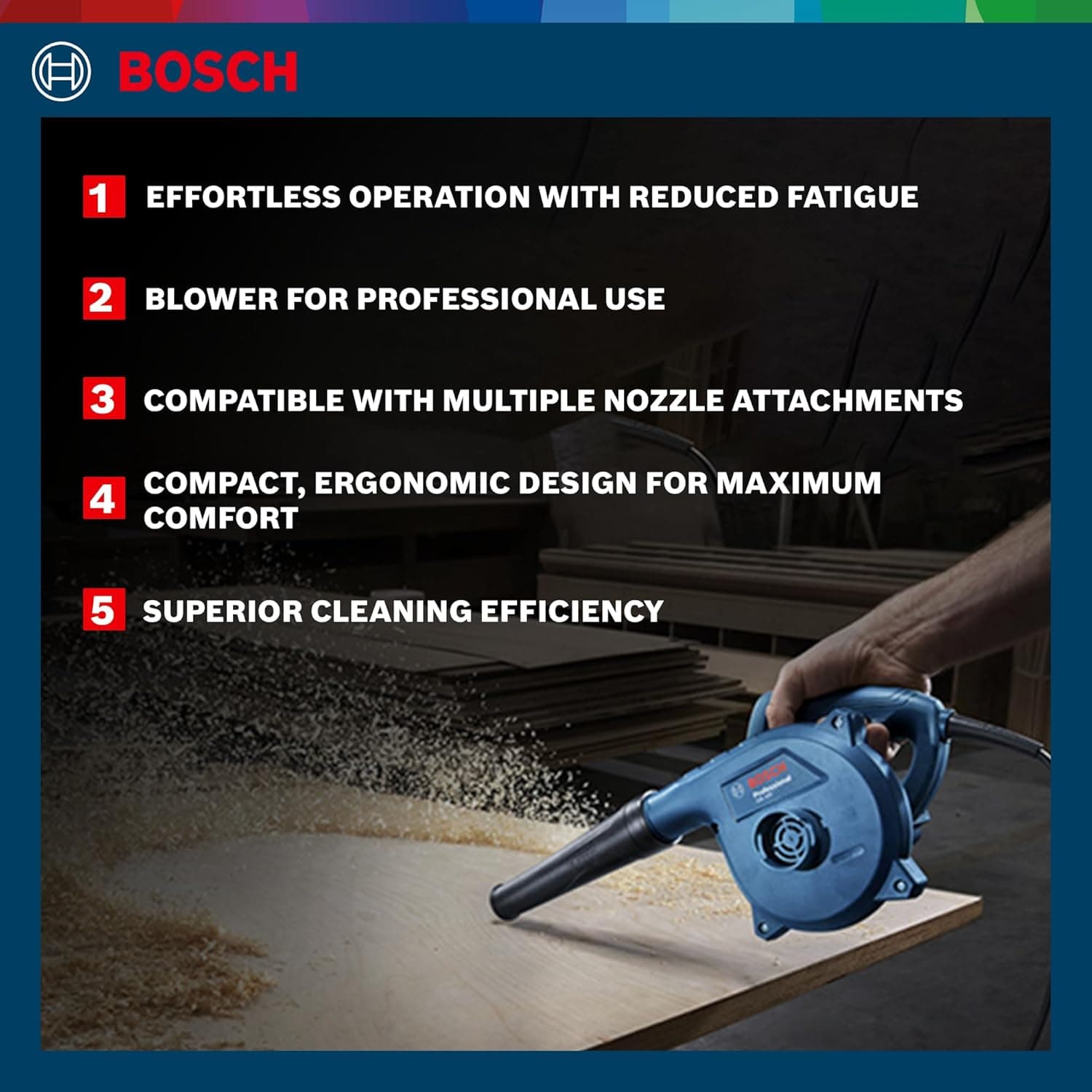 Bosch GBL 650 650W Air Blower - Air Blower | 0.601.9M4.0F0 | 230 V - View 3