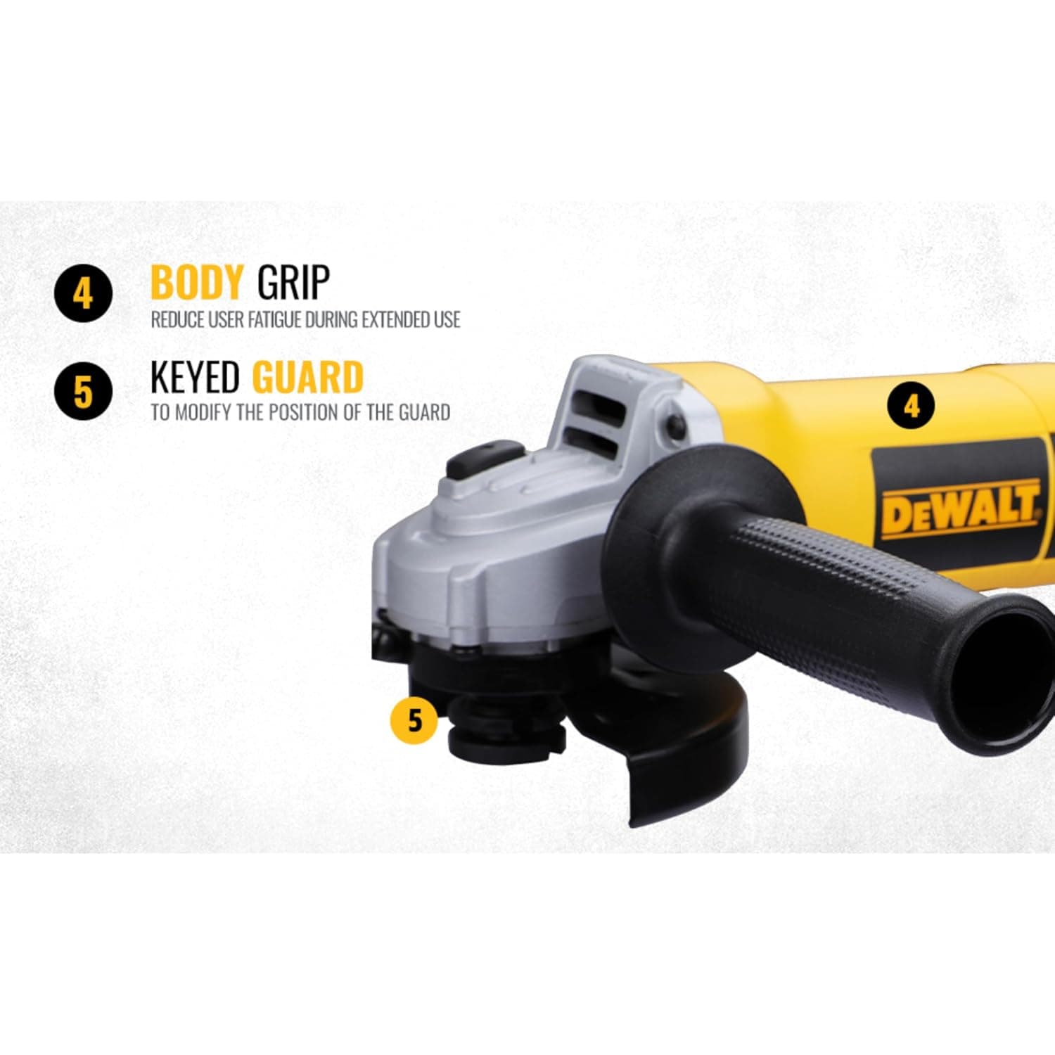 Dewalt DW801-IN01 850W 4 inch Angle Grinder - View 4
