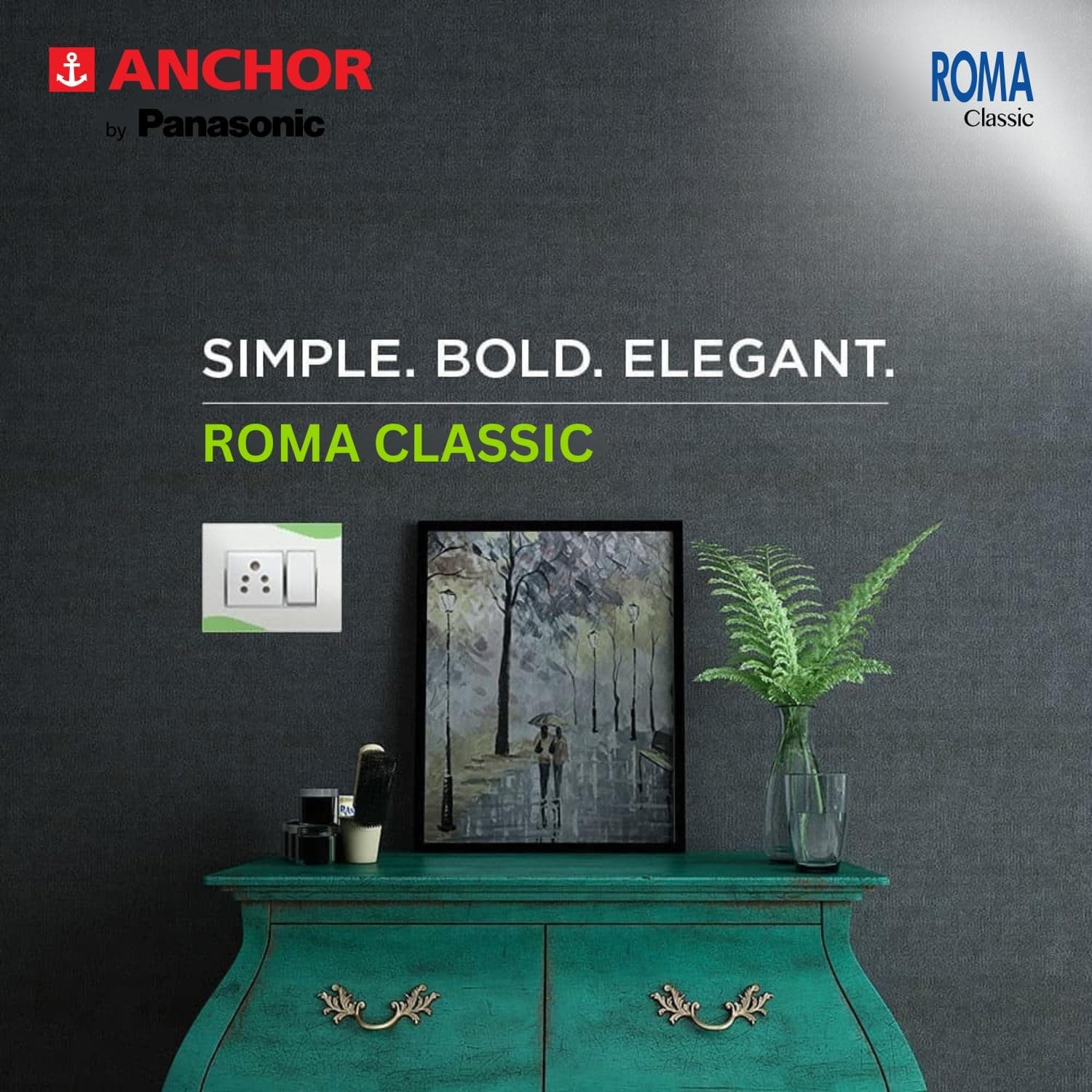 Anchor by Panasonic Anchor Roma Classic 10A One Way Switch - View 3