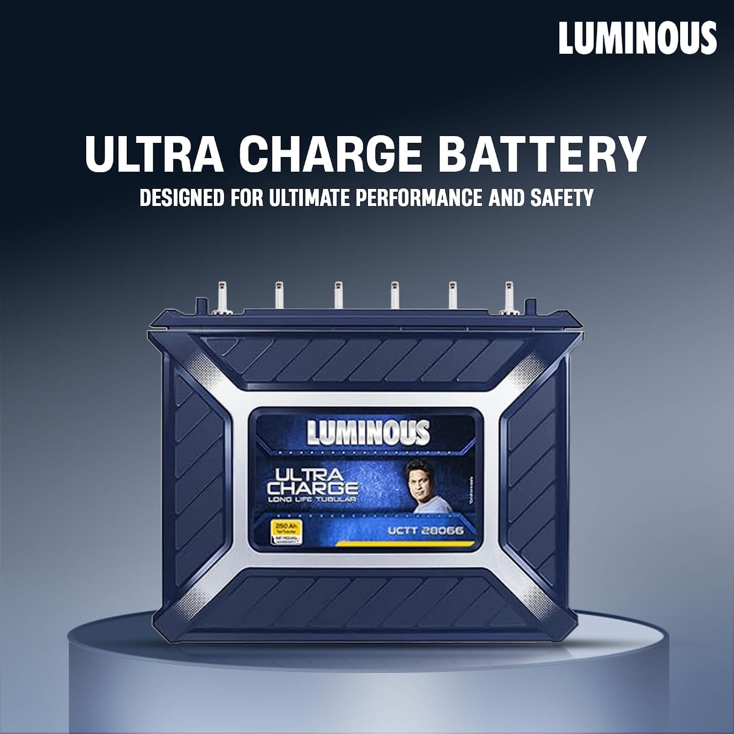 Luminous Ultra Charge UCTT-28066 250 Ah Tall Tubular Inverter Battery - View 2