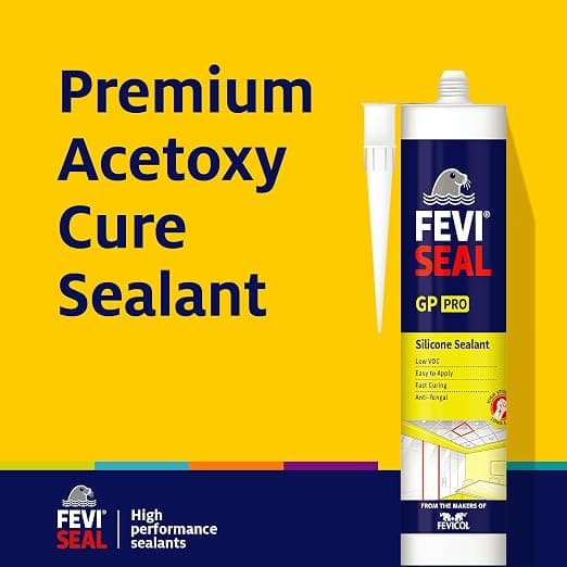 Feviseal GP Pro General Purpose Silicone Sealant, Clear, 280ml IHC - View 3