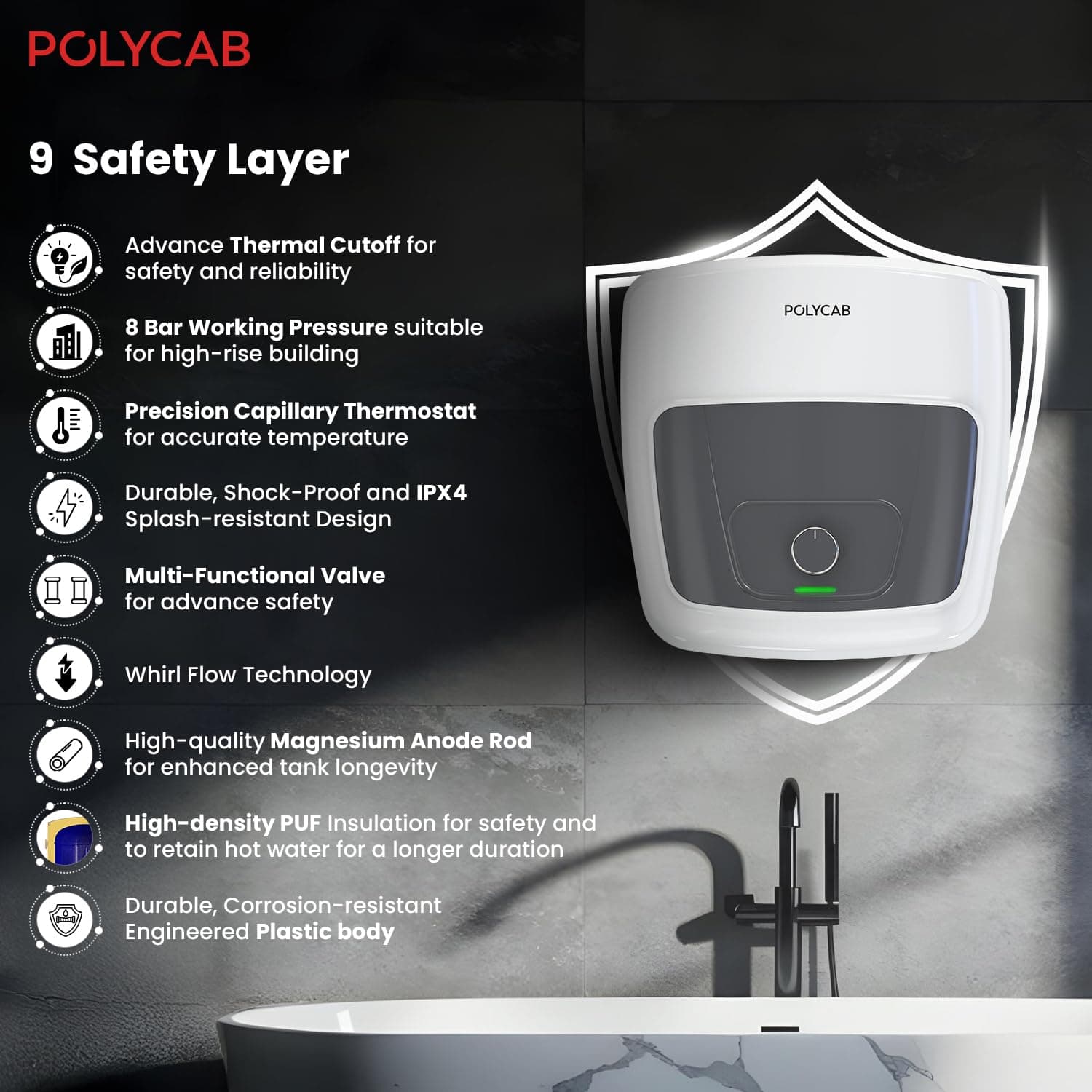 Polycab Superia DLX Geyser - View 3