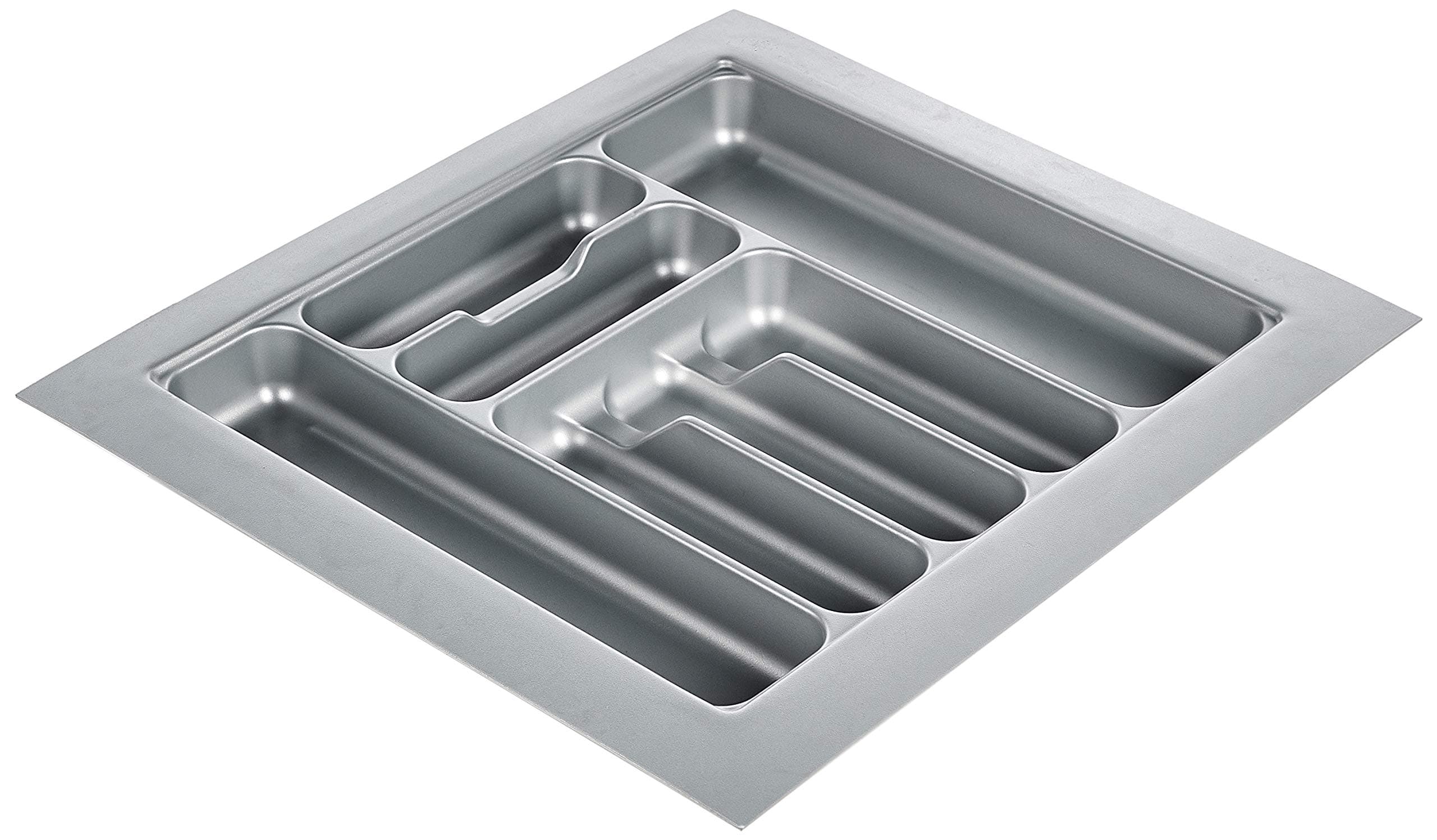 Hettich OrgaTray 440 Trimmable Fixed Partition Cutlery Insert Silver