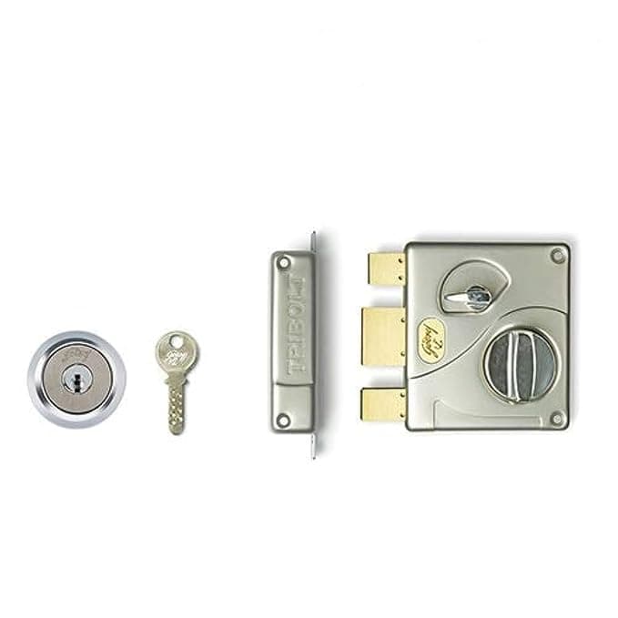 Godrej 8128 Satin Nickel Carton Rim Lock - View 2