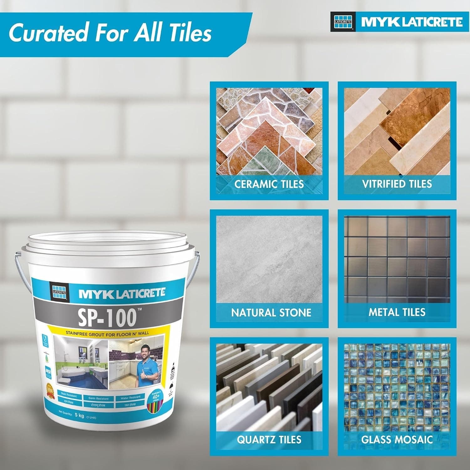 MYK Laticrete SP-100 Epoxy Tile Grout Colour Powder (Part C) - Factory sealed containers of this product are guaranteed to be of first quality for two (2) years if stored at temperatures >32°F (0°C) and <110°F (43°C). | 750 grams | 61 Parchment - View 31