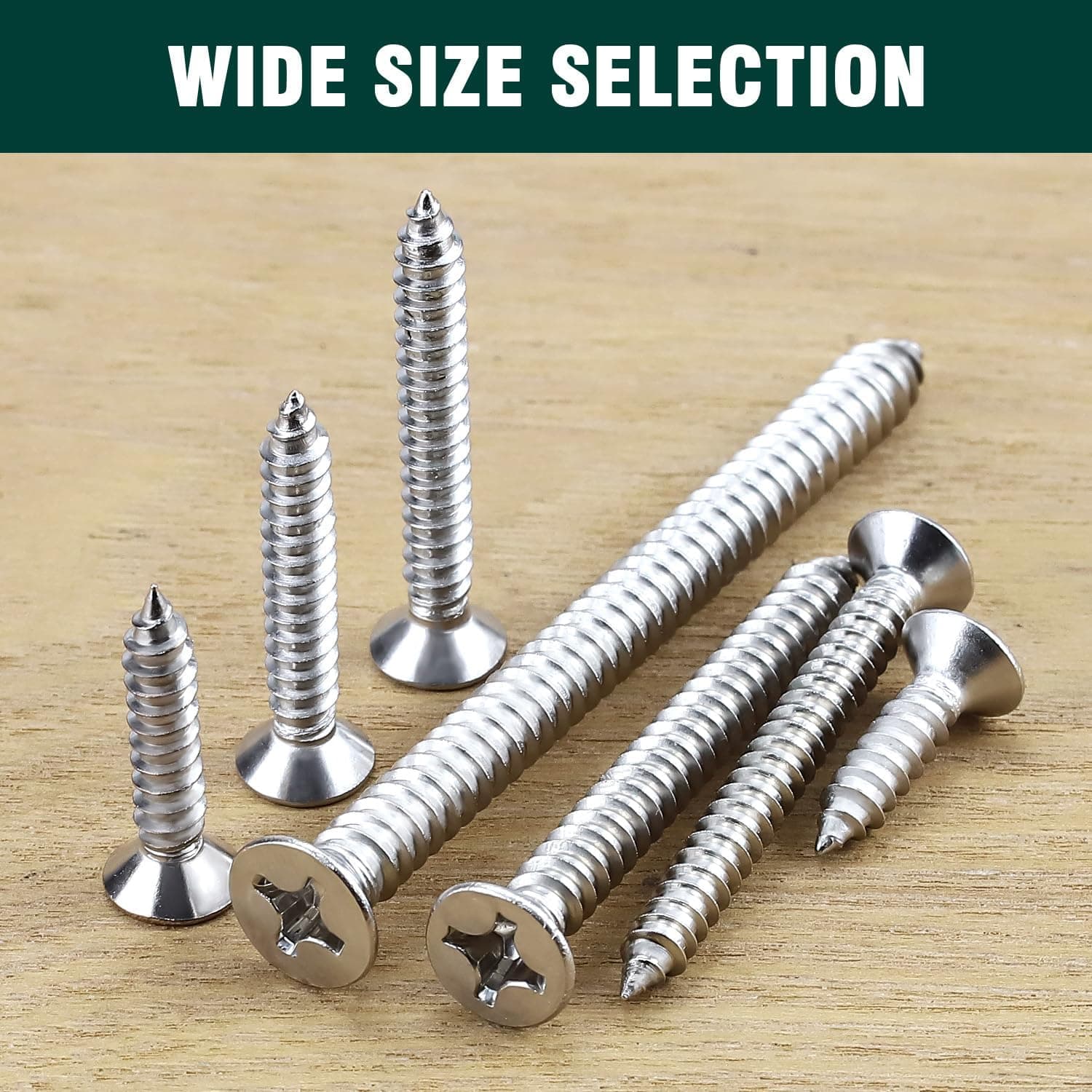 Generic 3.5x38mm (1-1/2 Inch) Premium Nickel Plated CSK Drywall Screw, (Pack of 570Pcs) - View 3