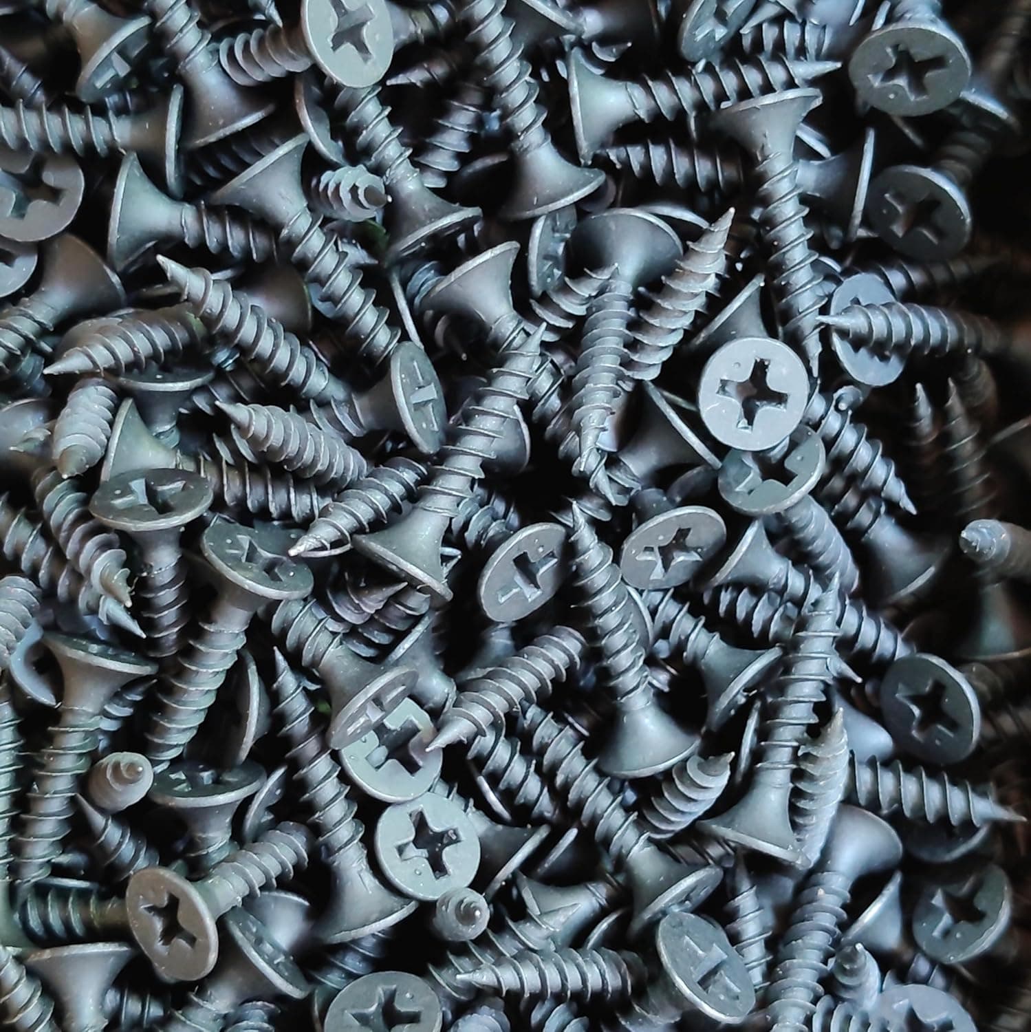 Generic 3.5x60mm (2-1/2 Inch) Black Phosphate CSK Drywall Screw, (Pack of 380Pcs) - View 3
