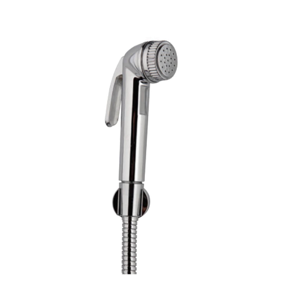 Essco by Jaquar Allied ABS Hand Shower with 8mm x 1 Meter Long Flexible Tube & Wall Hook, ALE-CHR-593
