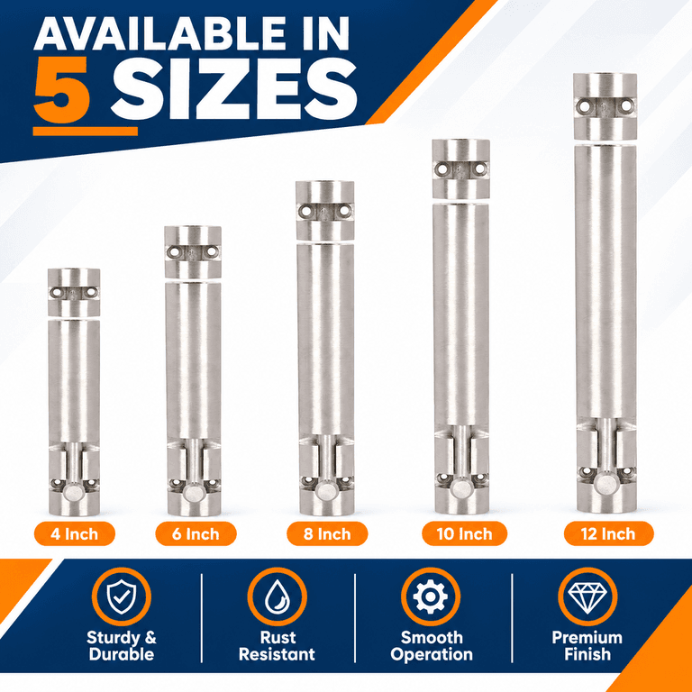 Generic Aluminium Tower Bolt - View 3