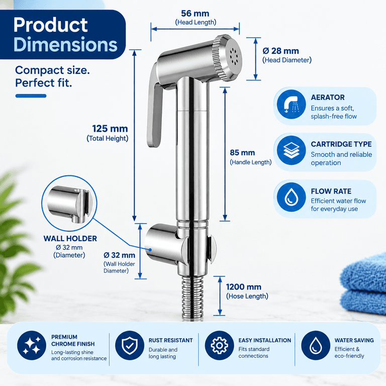 Jaquar Health Faucet Ald-Chr-573 - View 3