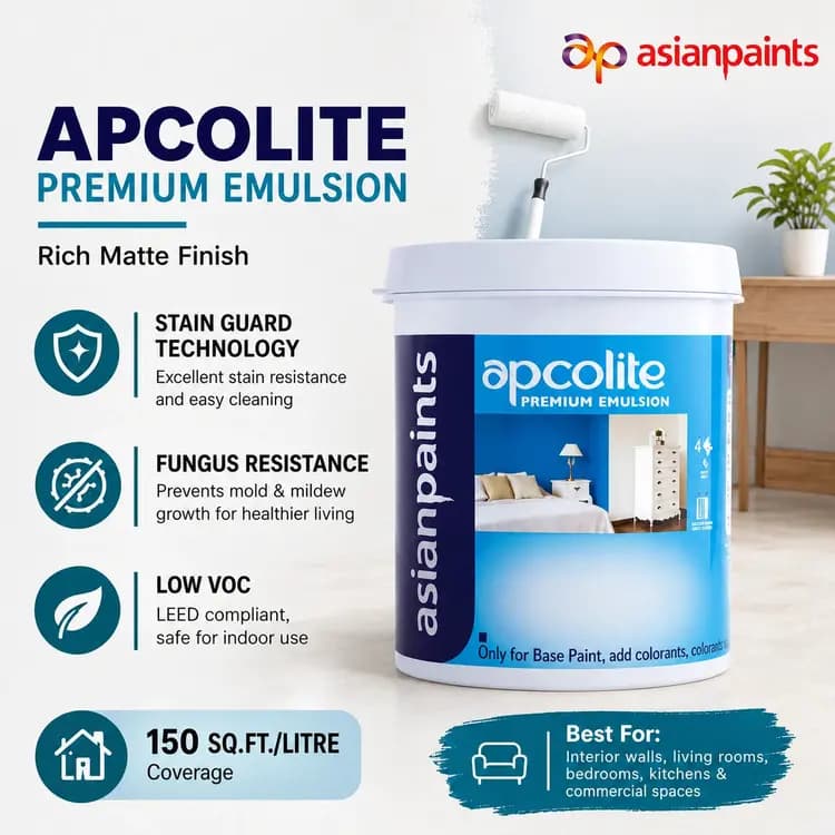 Asian Paints Premium Emulsion Paints Base White - View 2