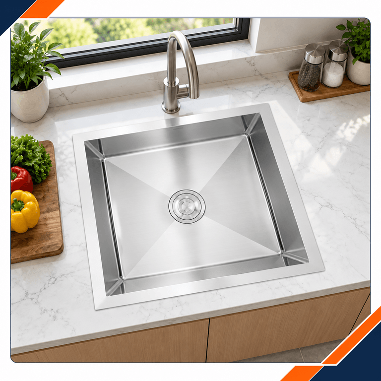 Futura Hand Carve Sink,FS2418 HM - Kitchen Sink | Stainless Steel | FS 2418 HM - View 6