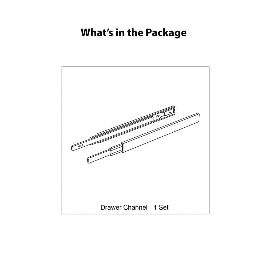 EBCO 35kg Soft Close Telescopic Drawer Channel - Drawer Channel | 450 mm (STDS45-35-SC) | Kg - View 6
