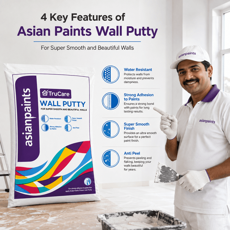 Asian Paints TruCare White 40 kg Putty - View 3
