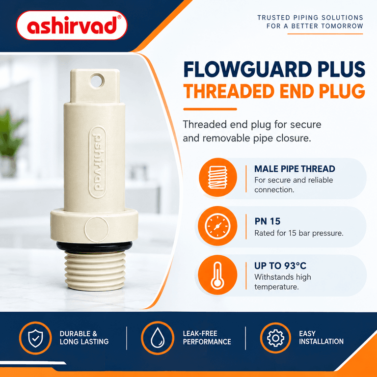 Ashirvad FlowGuard Plus Threaded End Plug - View 2