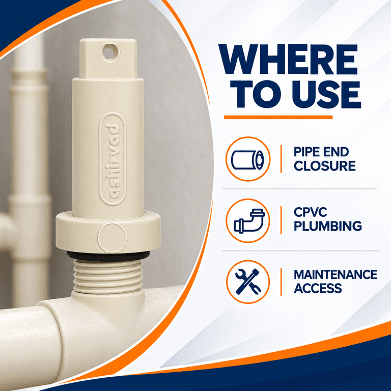 Ashirvad FlowGuard Plus Threaded End Plug - View 4