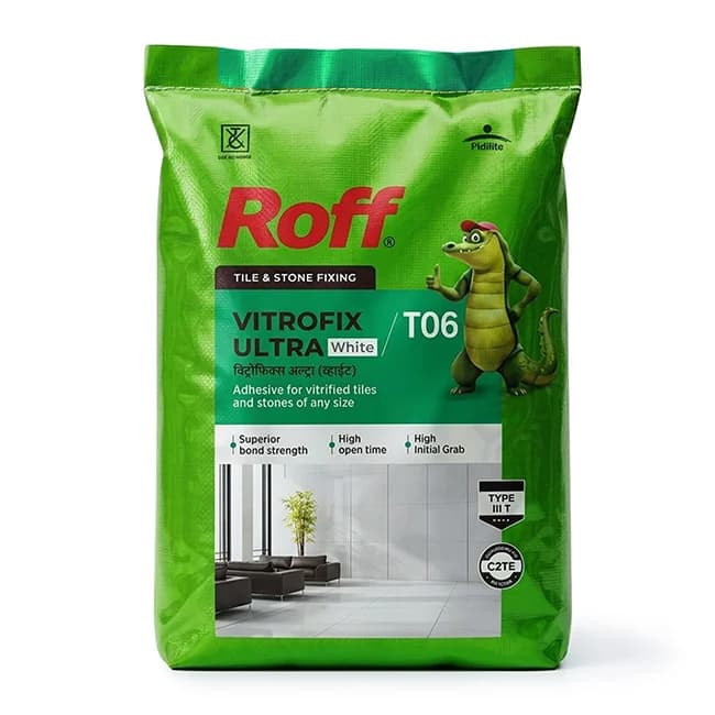 Roff T06 Vitrofix Ultra Tile Adhesive White 20 kg