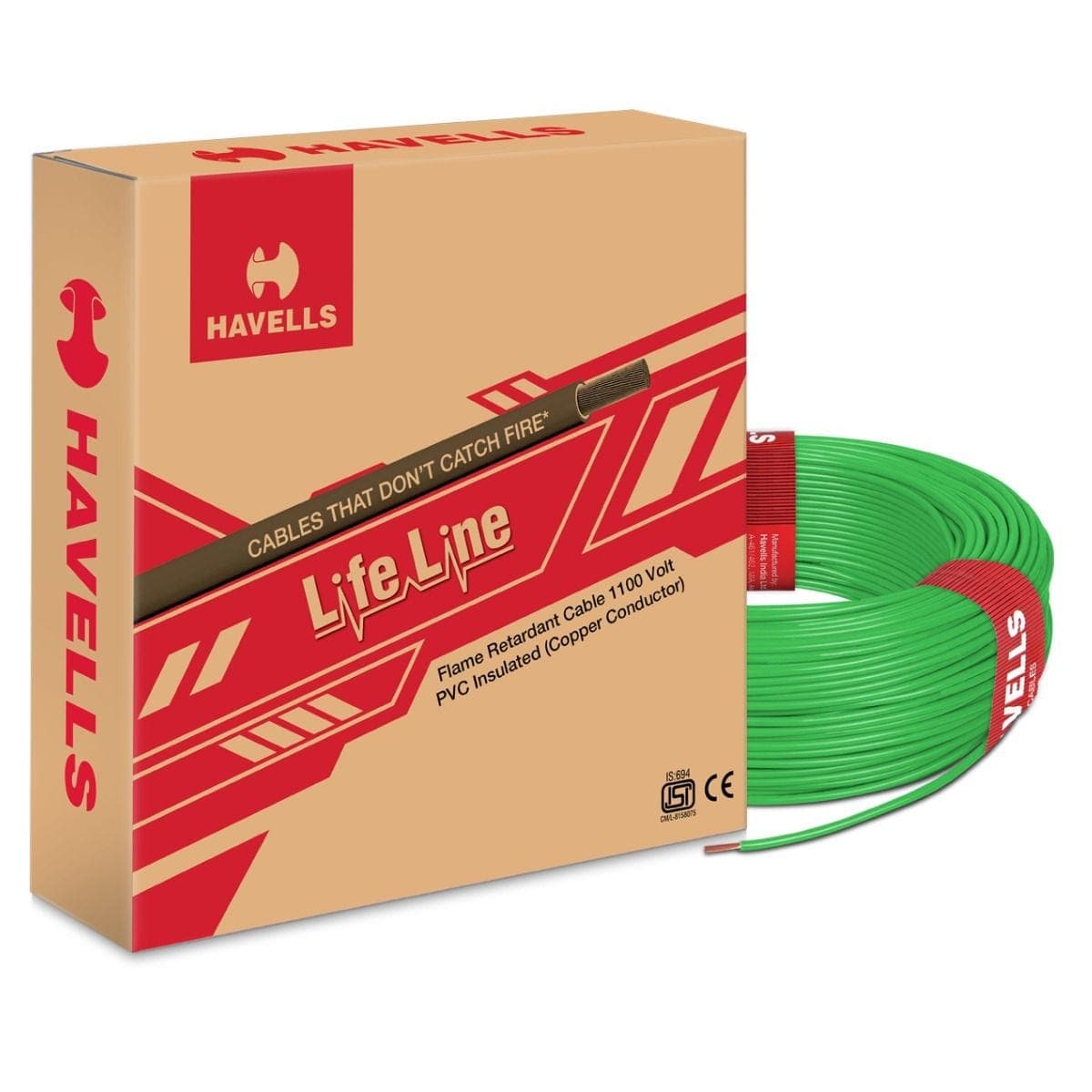 Havells Life Line FR Wire, 180 Mtr - 180 | Blue | 1.1 kV - View 28