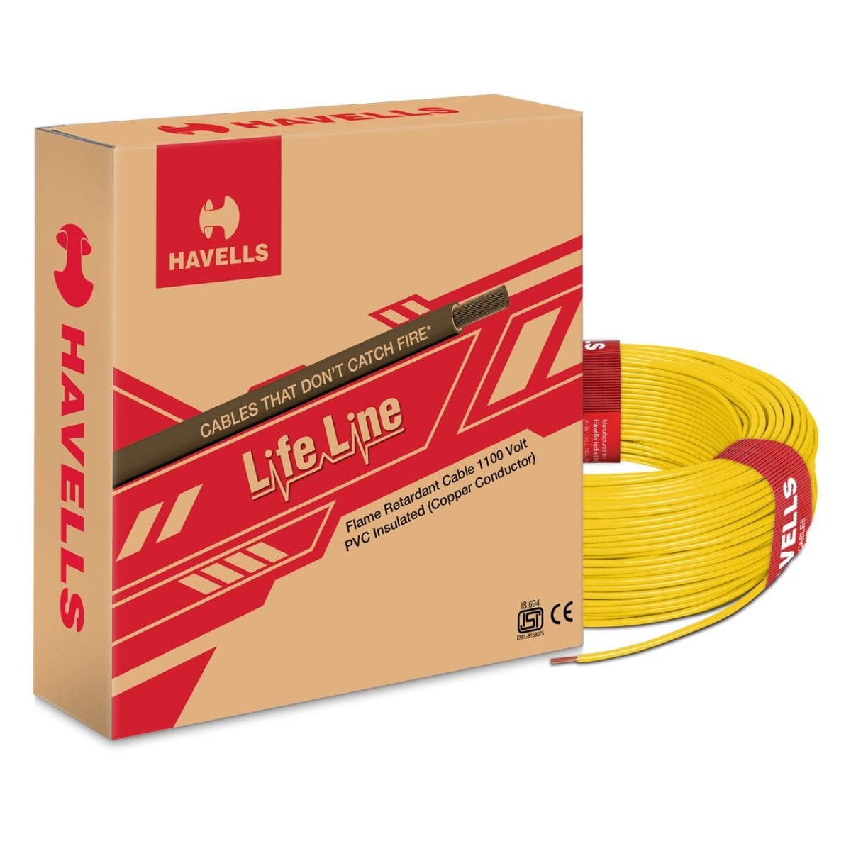 Havells Life Line FR Wire, 180 Mtr - 180 | Blue | 1.1 kV - View 21
