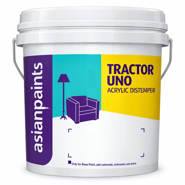 Asian Paints Tractor Uno Acrylic Distemper Paint White 20kg