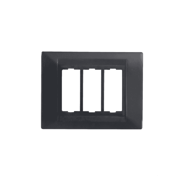 Anchor By Panasonic Tresa Solid Plates, Matt Black - View 3