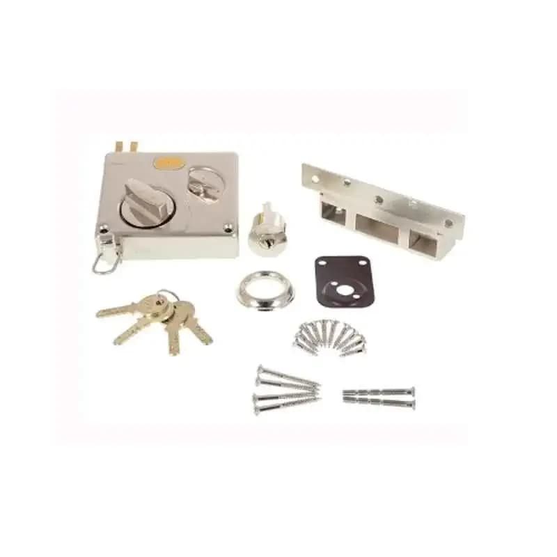 Godrej 8128 Satin Nickel Carton Rim Lock - View 3