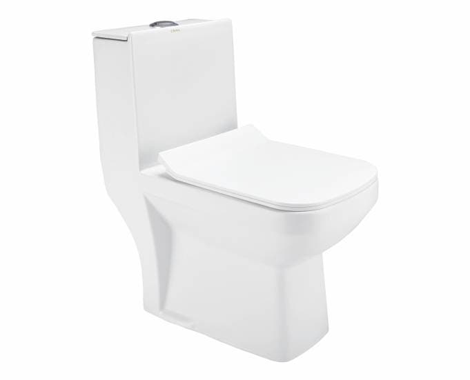 CERA Corey One Piece EWC with Soft Close Seat Cover, 220mm S-Trap, Snow White, S1013243SN