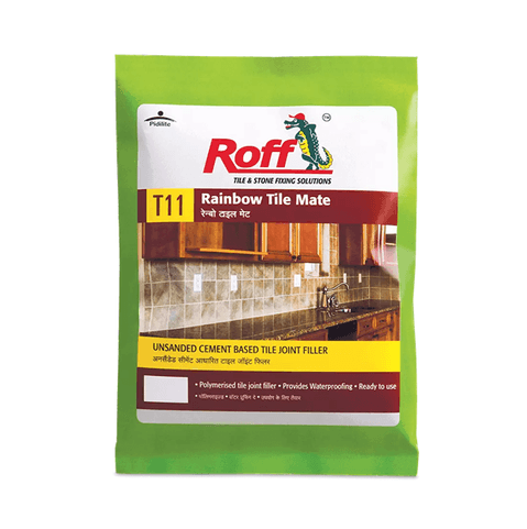 Roff T11 Rainbow Tile Mate Cementitious Tile Joint Filler, Jet Black, 1 kg