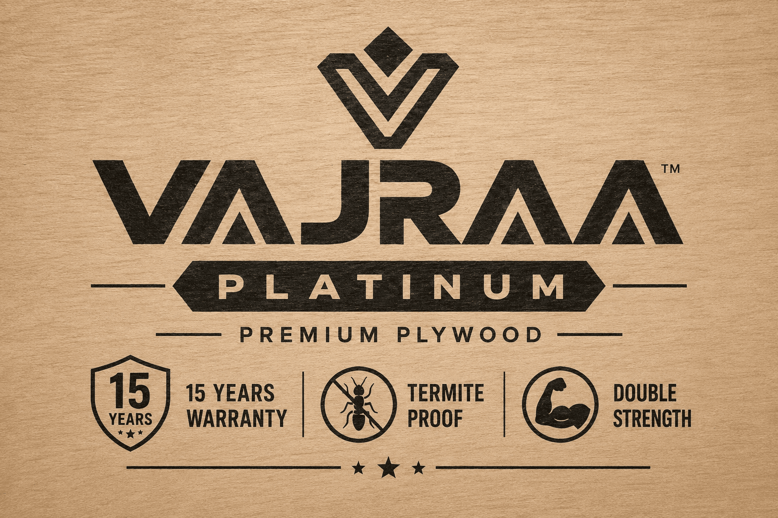 Maheshwari Vajraa Platinum 16mm Calibrated BWR Plywood, 8x4 ft, 15-Year Warranty - View 2