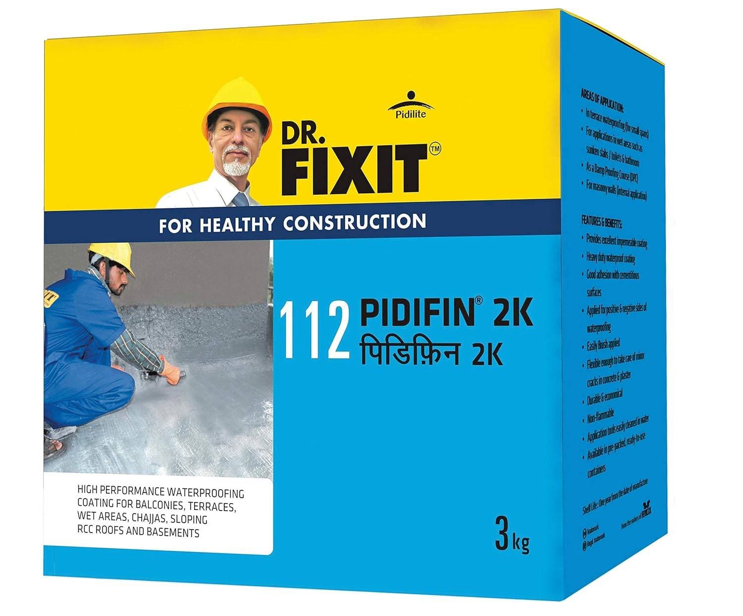 Dr.Fixit 112 Pidifin 2K Waterproof Coating