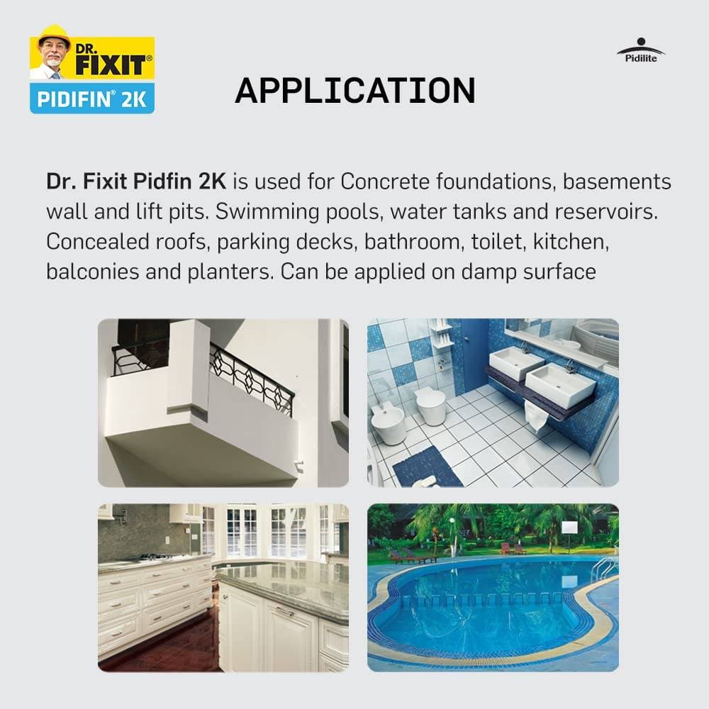 Dr.Fixit 112 Pidifin 2K Waterproof Coating - View 4